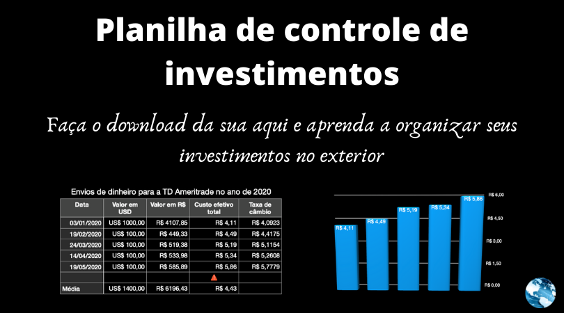 Planilha de controle de investimentos (baixe aqui)